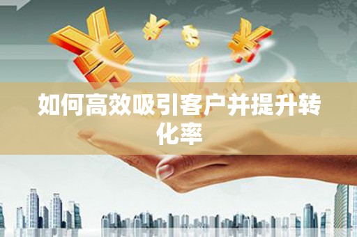 鹤岗如何高效吸引客户并提升转化率