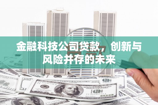 昔阳金融科技公司贷款，创新与风险并存的未来