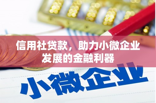 高要信用社贷款，助力小微企业发展的金融利器