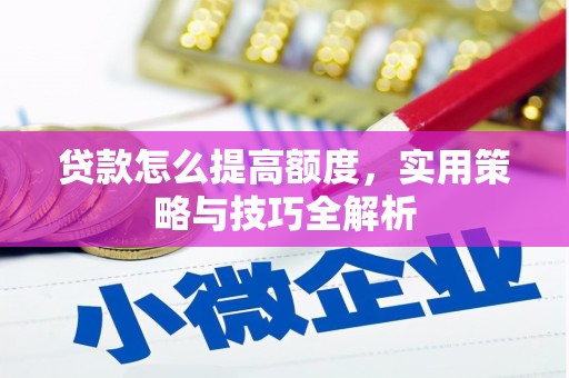 白玉贷款怎么提高额度，实用策略与技巧全解析