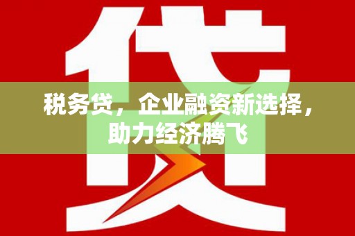 凤凰税务贷，企业融资新选择，助力经济腾飞