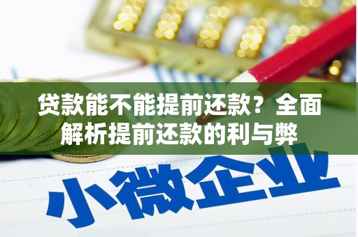 田尾贷款能不能提前还款？全面解析提前还款的利与弊