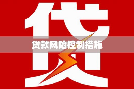 永福贷款风险控制措施